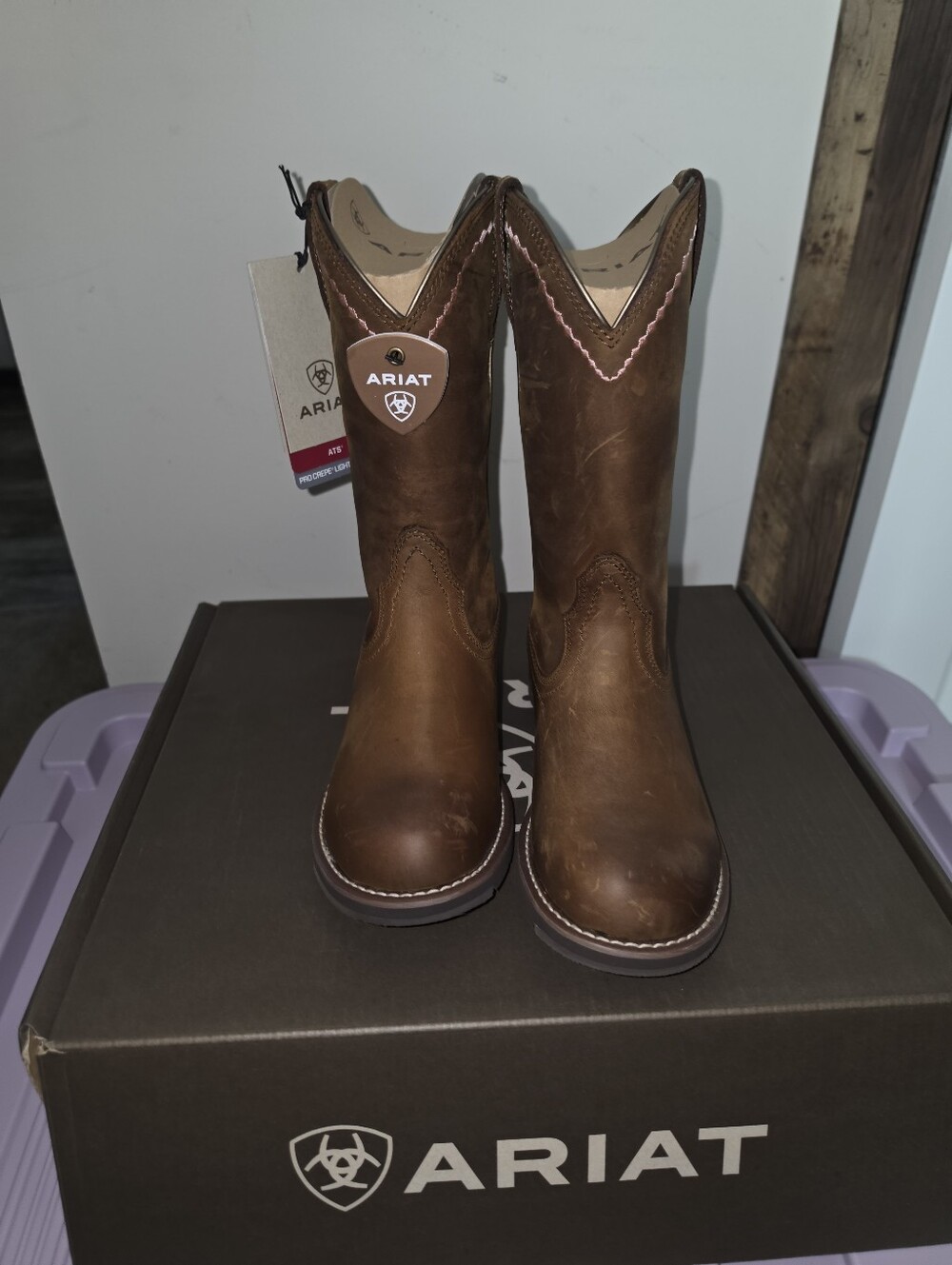 Ariat Unbridled Roper Women's Western Boots Brown Pull-On Cushioned US 7.5B